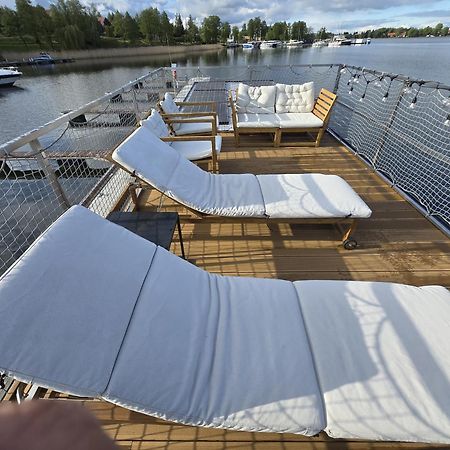 Domek Na Wodzie - Houseboat -Sauna, Taras Na Dachu, Dwie Sypialnie มิโคไวกี ภายนอก รูปภาพ