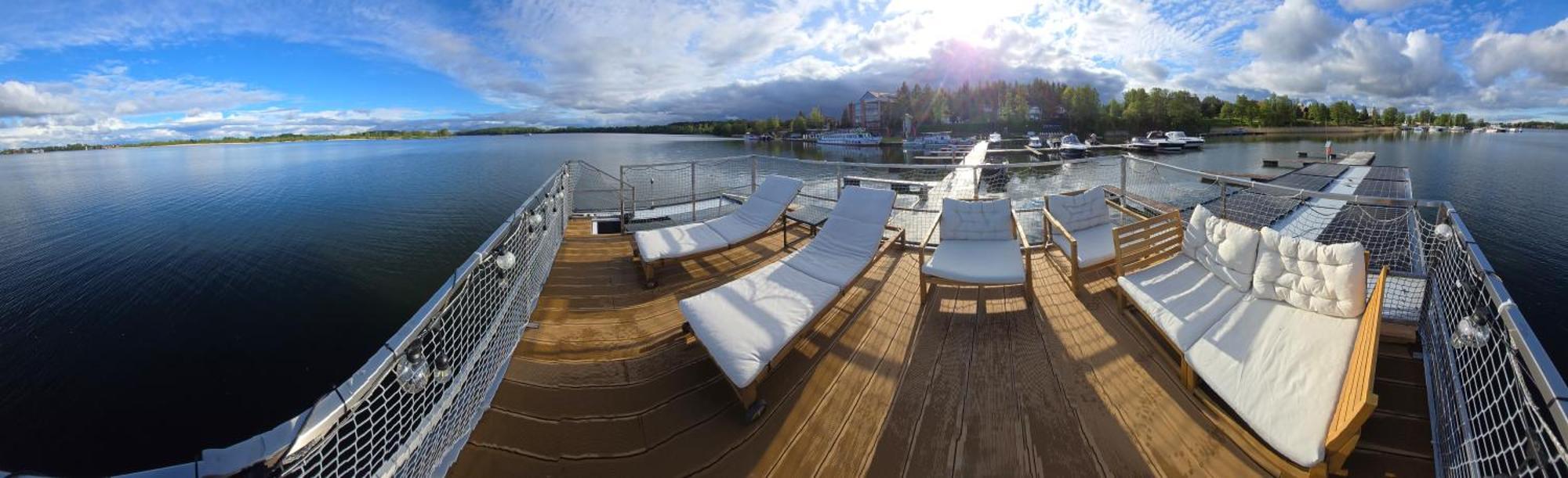 Domek Na Wodzie - Houseboat -Sauna, Taras Na Dachu, Dwie Sypialnie มิโคไวกี ภายนอก รูปภาพ